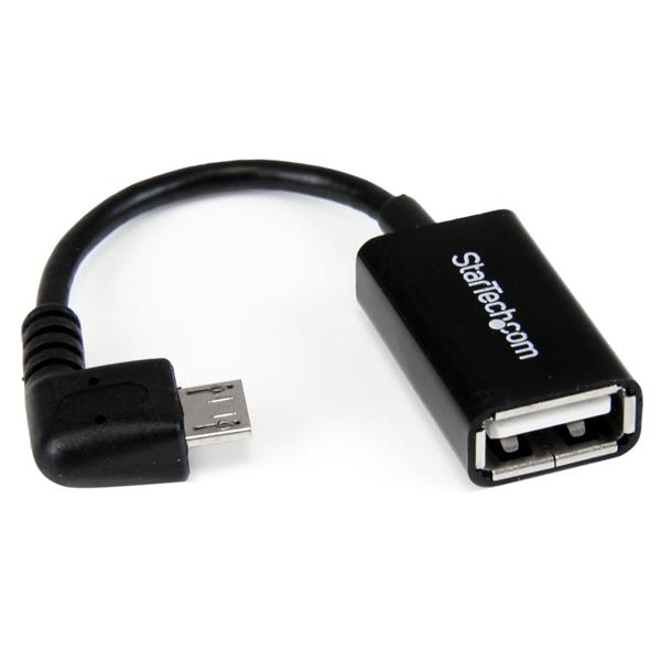 5 ANGLED MICRO USB OTG CABLE .