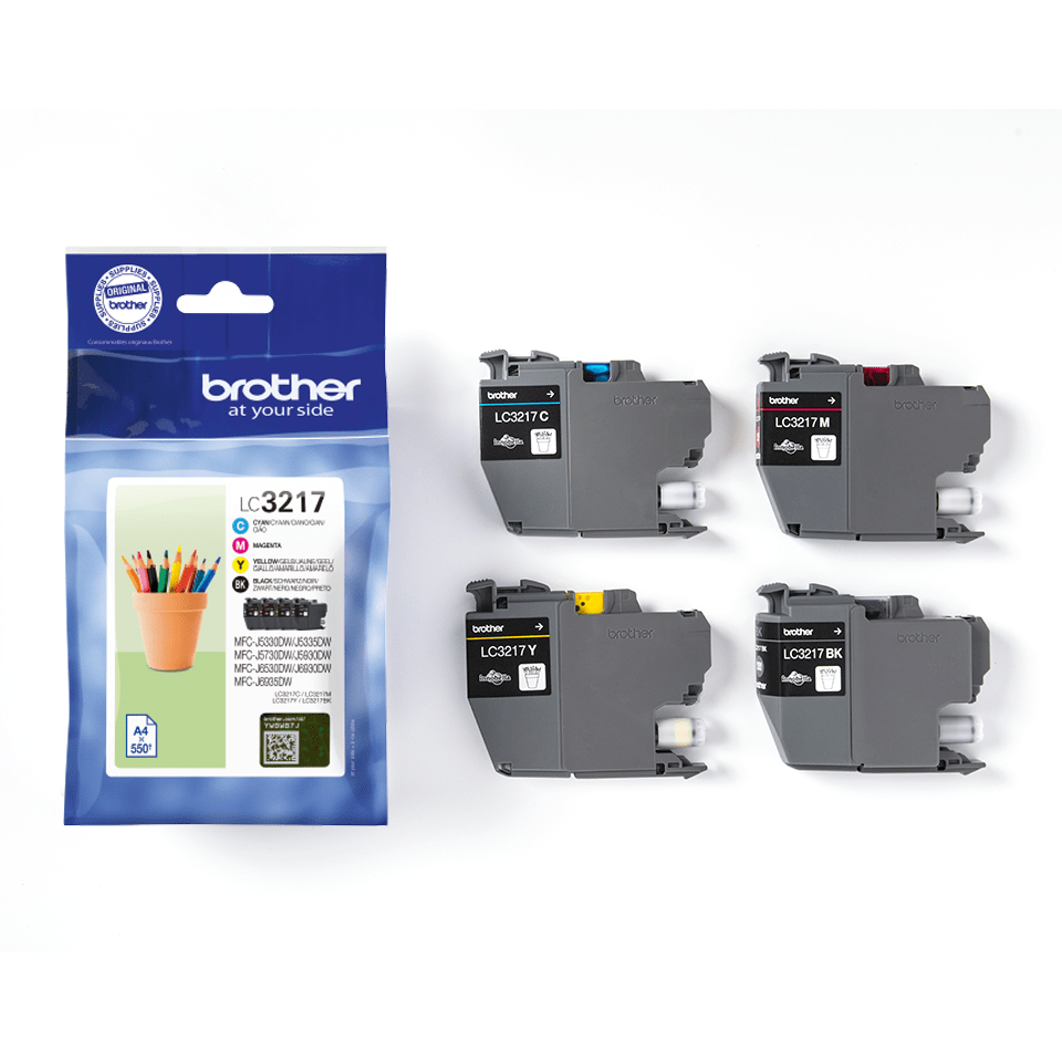 brother LC-3217VAL schwarz, cyan, magenta, gelb Druckerpatronen, 4er-Set