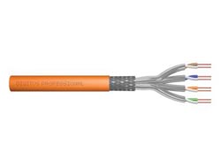 DIGITUS CAT.7 S/FTP Verlegekabel, 100m, simplex,100m,orange