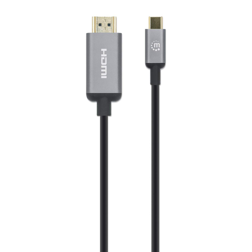 MANHATTAN 4K@60Hz USB-C auf HDMI-Kabel Stecker/Stecker 2m