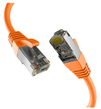 EFB RJ45 Patchkabel S/FTP PIMF Cat8.1 3.00m oragne