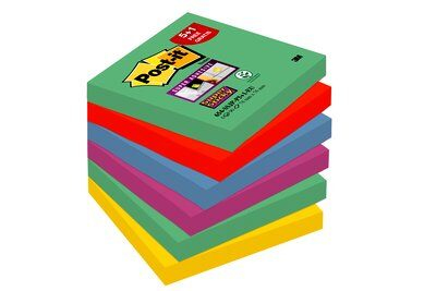 Post-it® Super Sticky Notes Haftnotizen extrastark 6546SA grün, 6 Blöcke