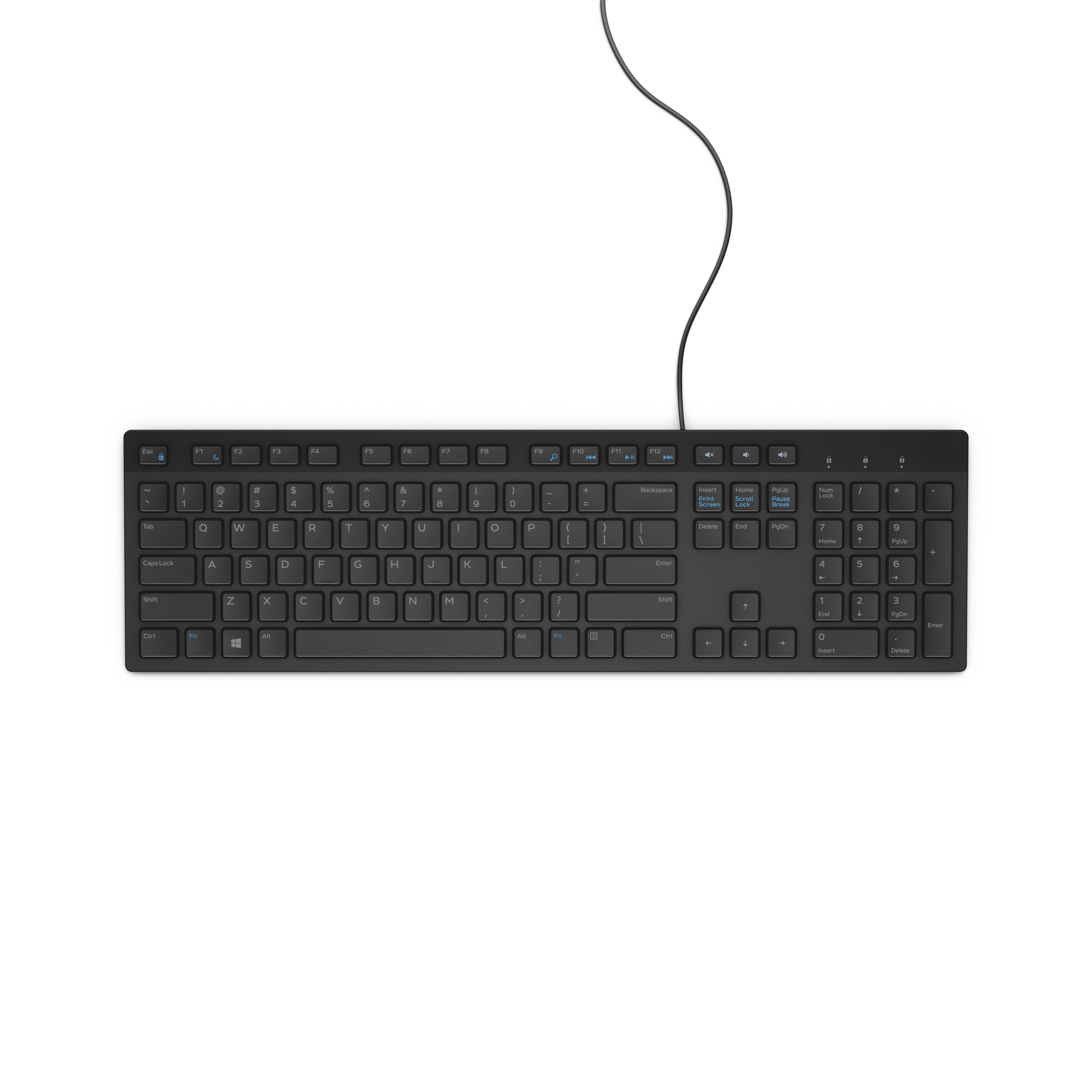 MULTIMEDIA KEYBOARD KB216 US INTERNATIONAL BLACK