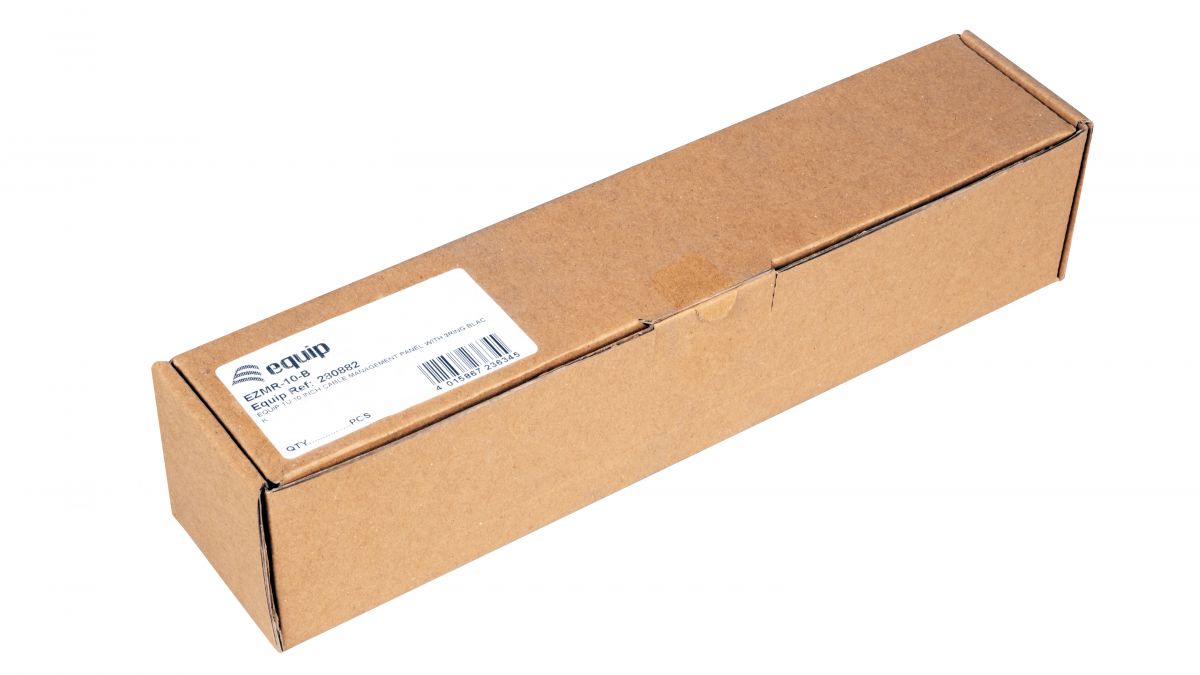Equip 10 Kabelmanagement 3xMetallringe 1U RAL9005
