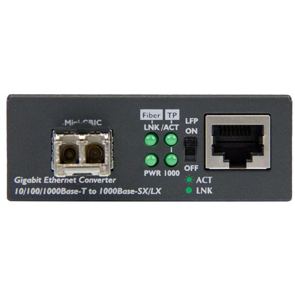STARTECH.COM Unmanaged Gigabit Fiber Media Converter - MM/LC Low Cost