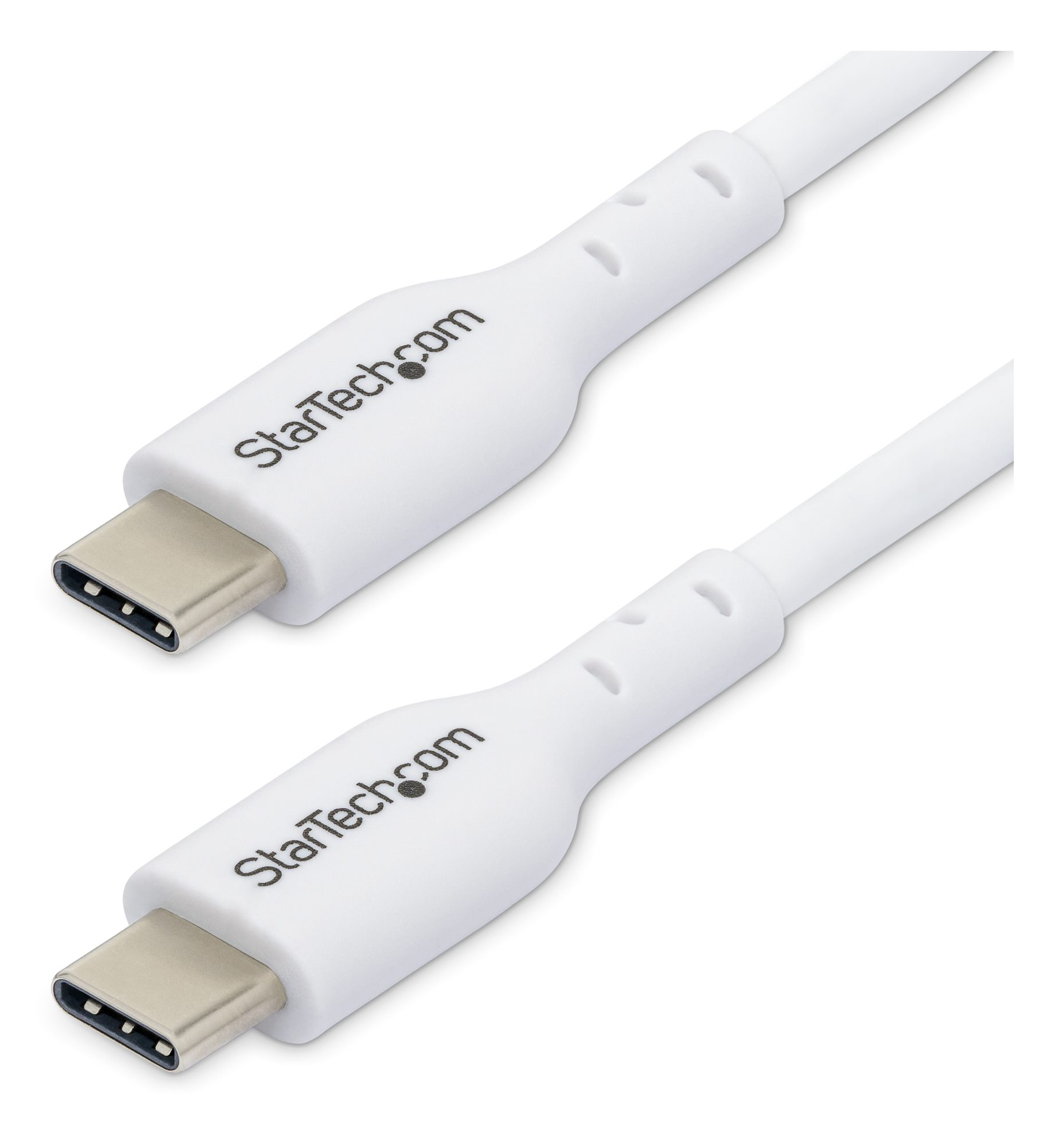 2M WHITE USB-C CHARGING CABLE 60W POWER DELIVERY M/M TYPE-C