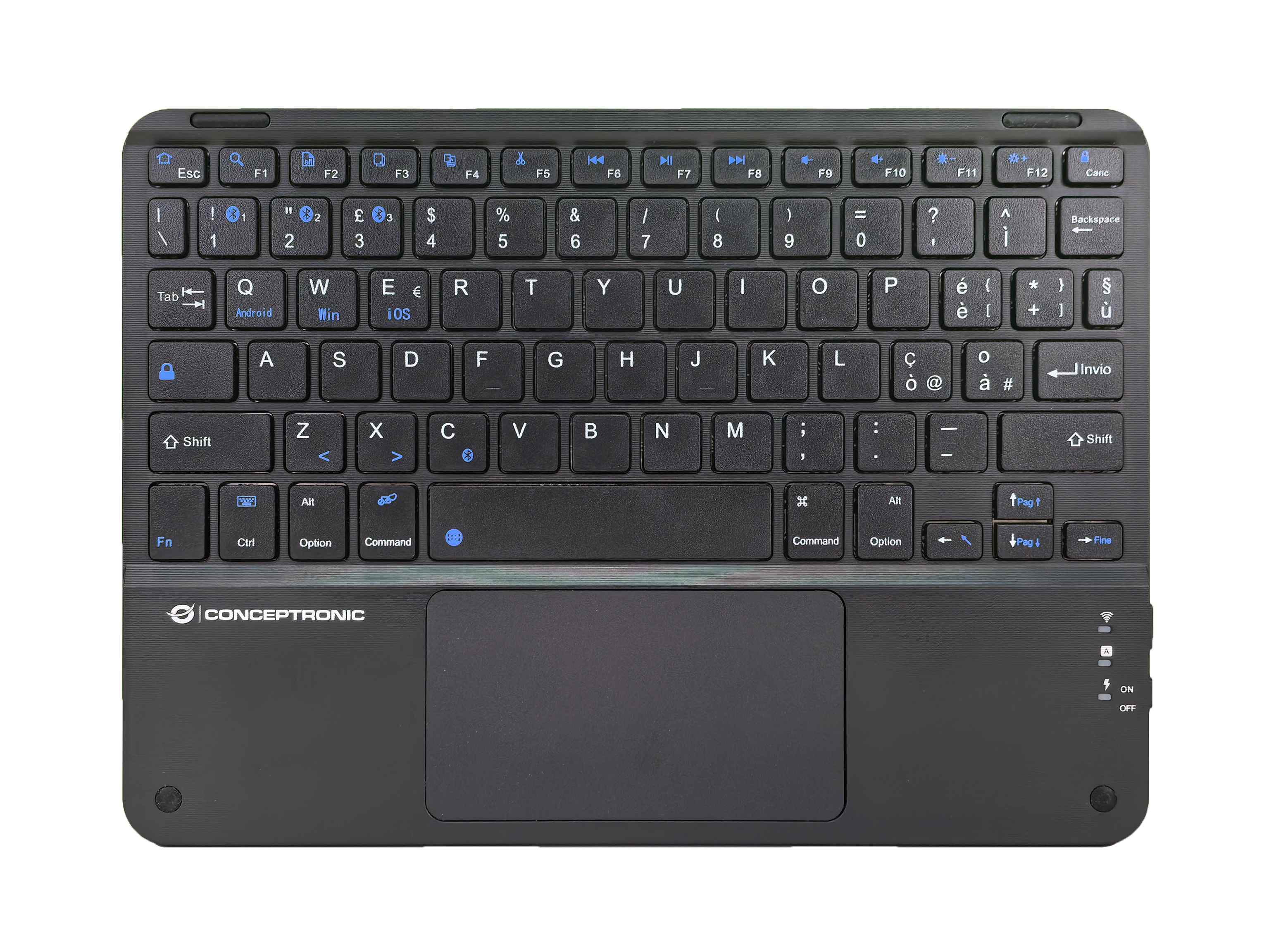 CONCEPTRONIC 10 Wireless Tastatur BT5.4 Layout IT schwarz