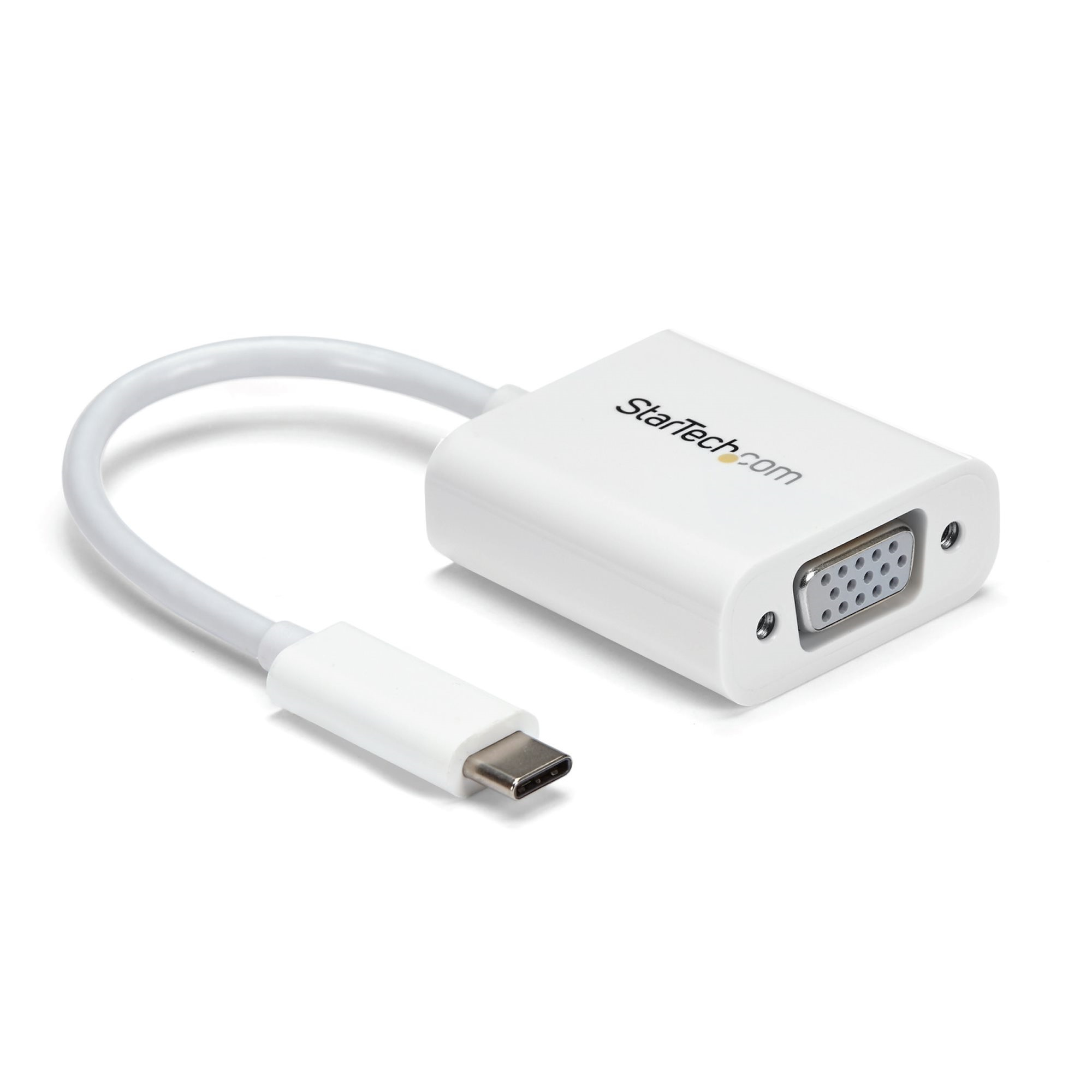 STARTECH.COM USB-C auf VGA Adapter - USB Typ-C zu VGA Video Konverter - Weiss