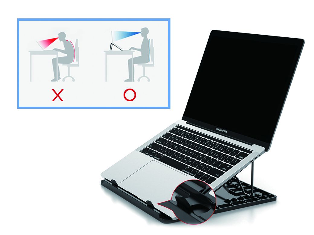 CONCEPTRONIC Laptop-Kühlpad 50Kg ERGO 15.6 sw