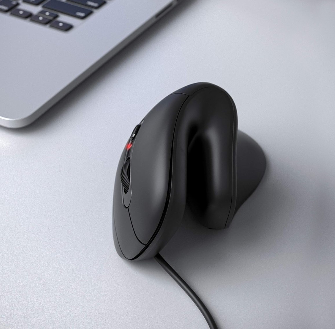 Equip Ergonomische Maus USB-A/-C Stker 1.80m Rechts schwarz