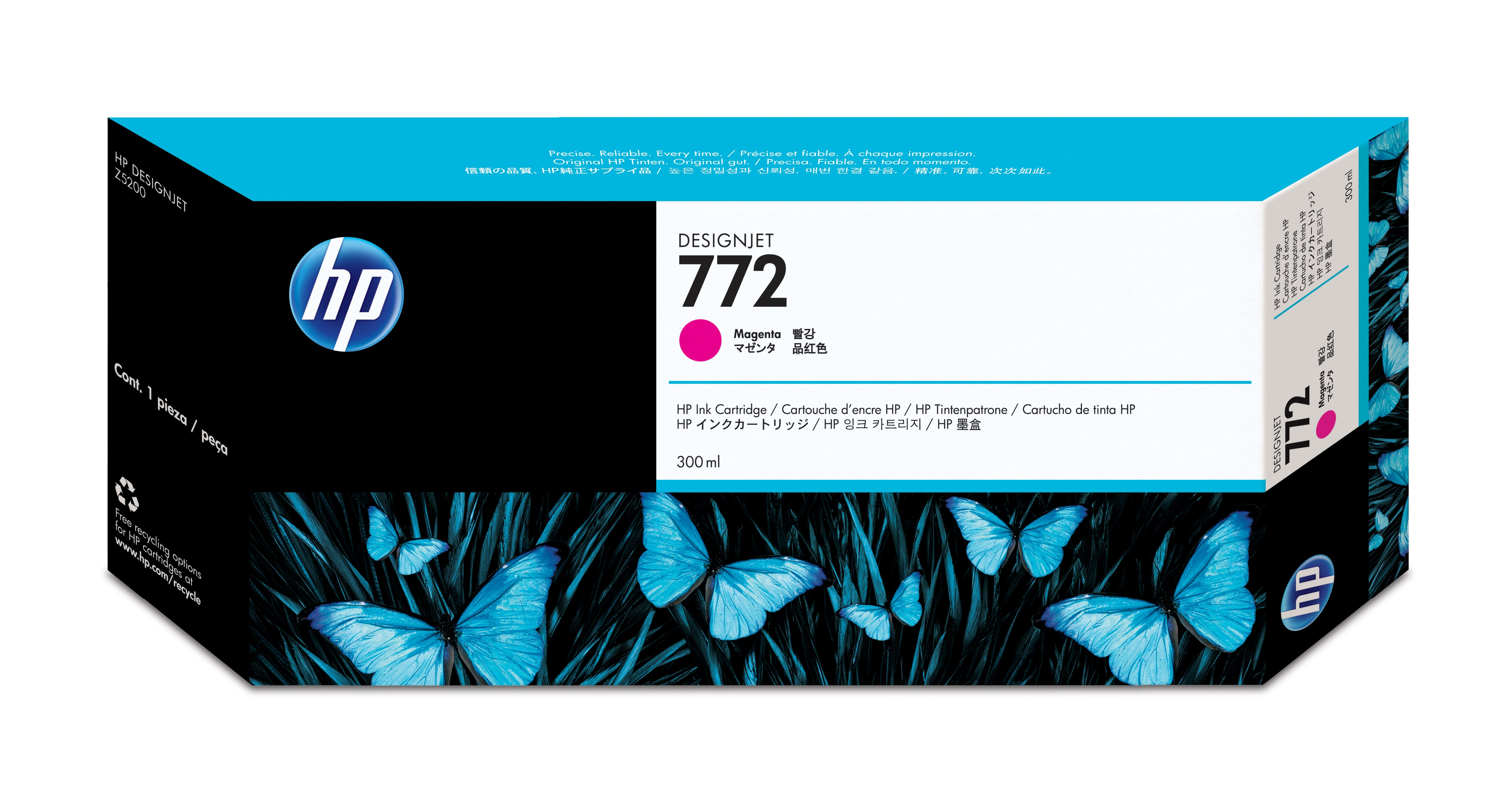 HP 772 original Ink cartridge CN629A magenta standard capacity 300ml 1-pack