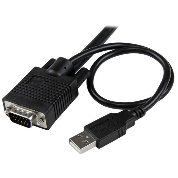 2PORT CABLE KVM WITH VGA USB AND REMOTE SWITCH BUTTON