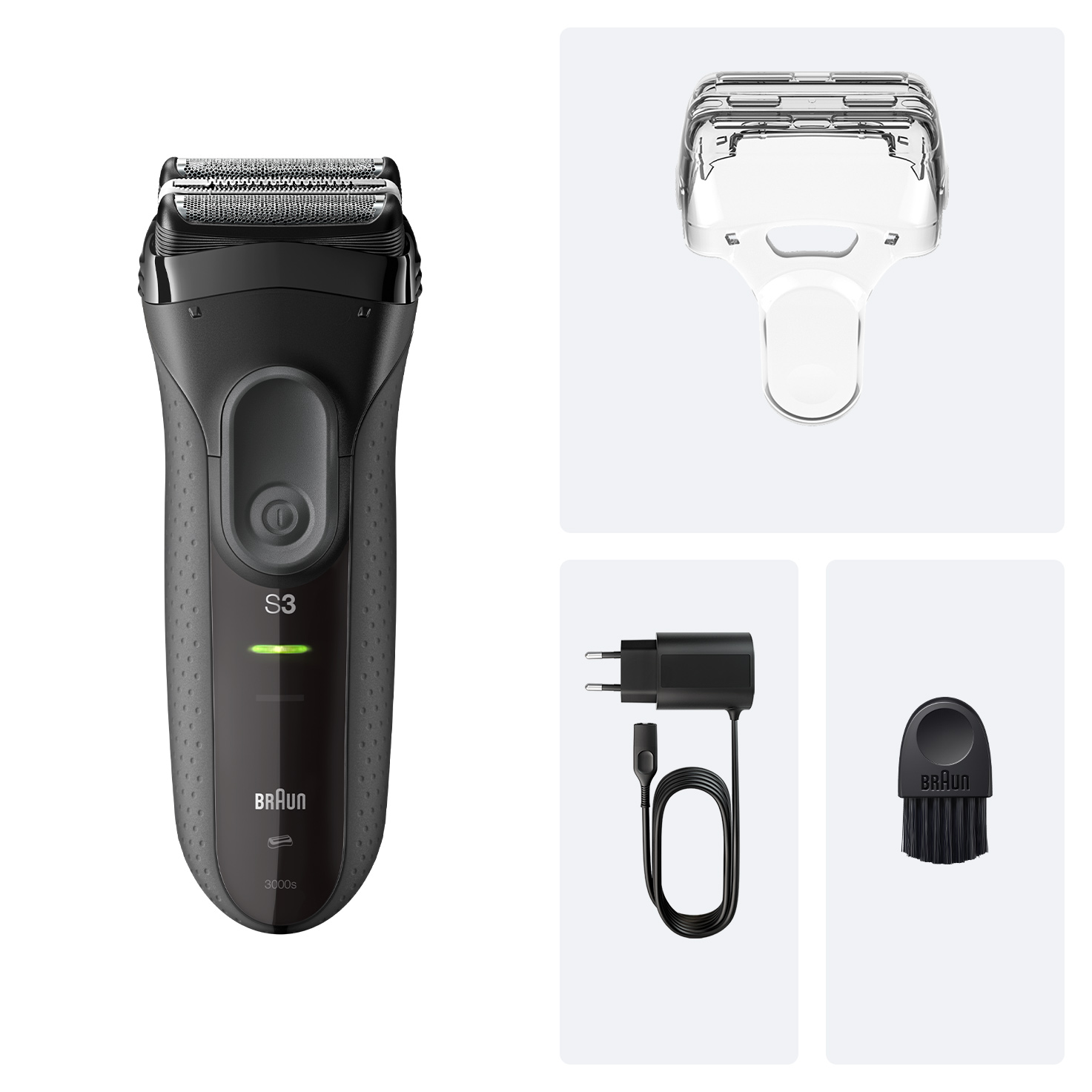 Braun Rasierer Series 3 3000 Black/Grey