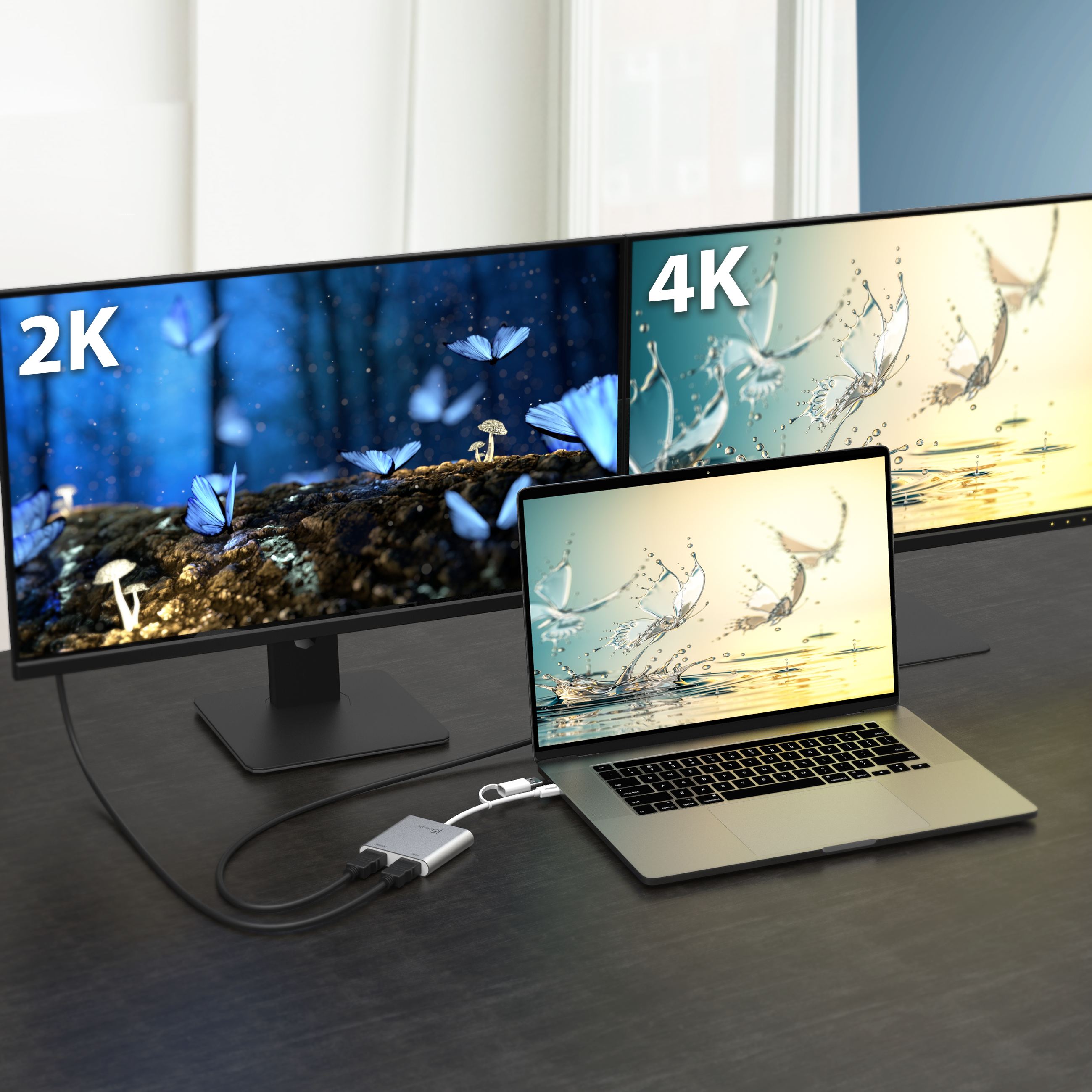 USB-C TO DUAL HDMI MULTI-MONITOR ADAPTER