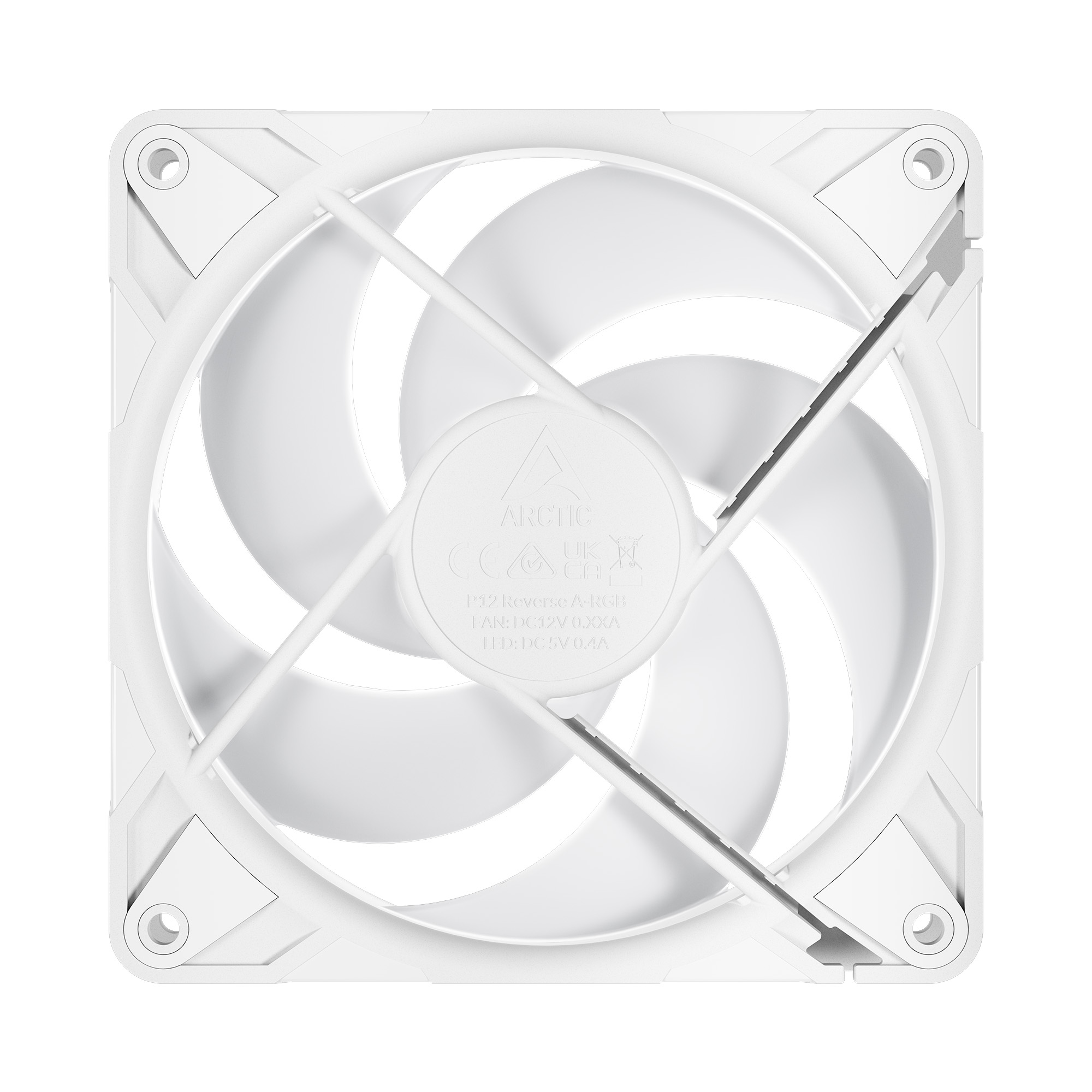 ARCTIC Lüfter 120*120*25 P12 Pro Reverse A-RGB (White)