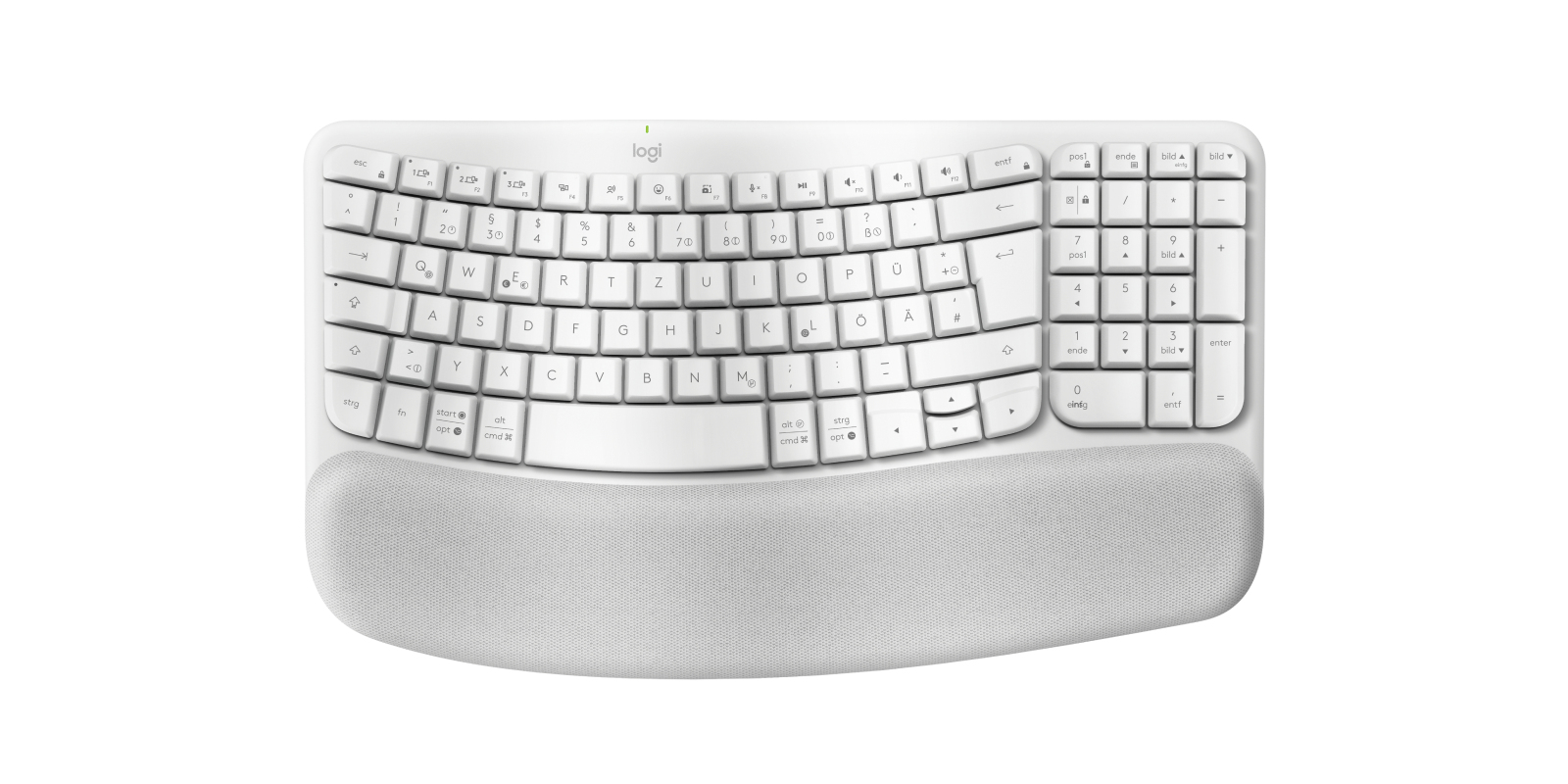 WAVE KEYSERGONOMIC KB OFFWHITE DEU 2.4GHZ/BT CENTRAL-419 UNIV.