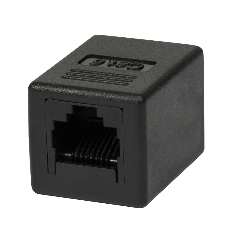 Logilink Patchkabelverbinder 1:1 2x RJ45 Cat.6 UTP, schwarz