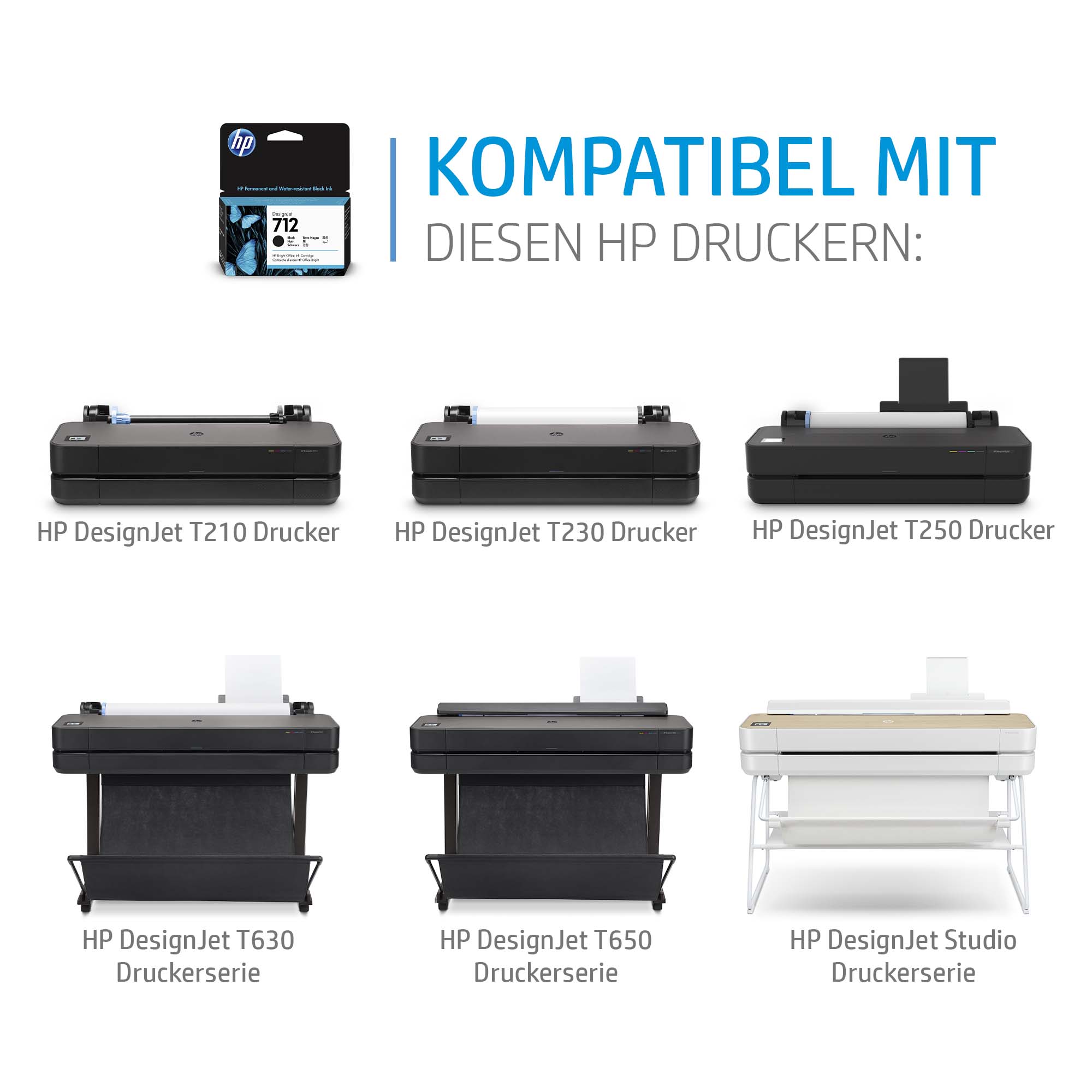 HP 712 Gelb Tintenpatrone