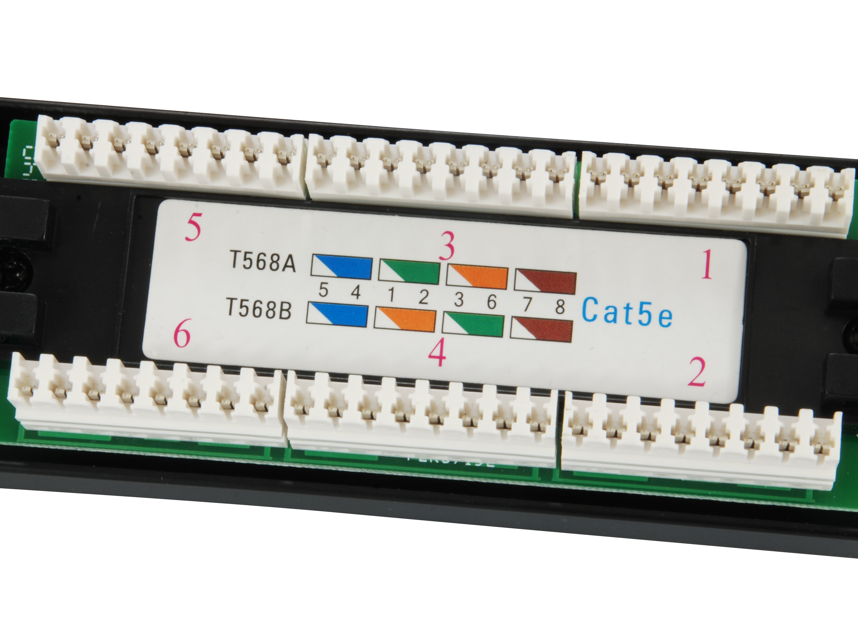 Equip 19 Patchpanel 24xRJ45 Cat5e UTP 1U 100MHz RAL9005