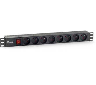 Equip 19 Steckdosenleiste 8xNFC 61-314 FR+Switch->St.90°Pla