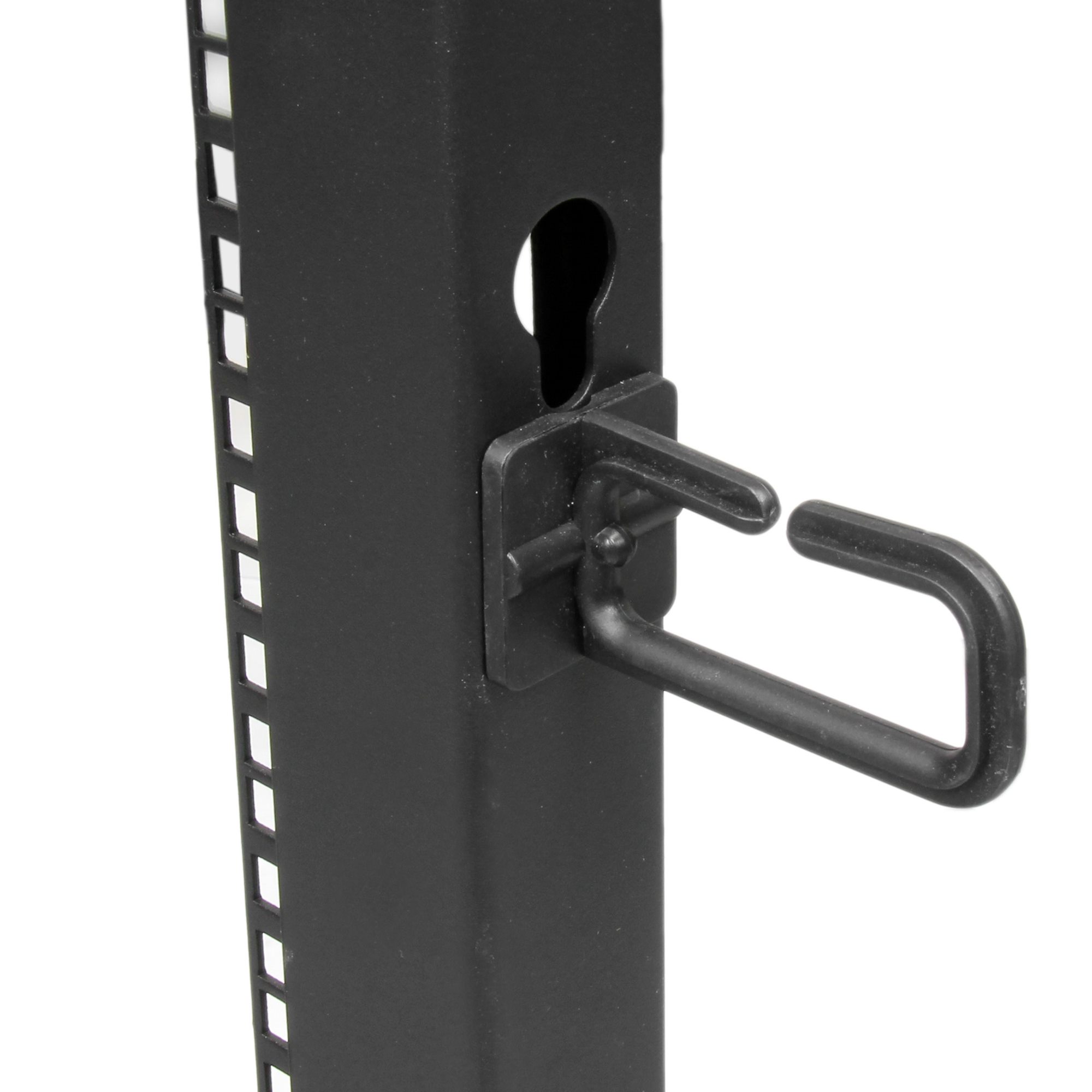 STARTECH.COM 12U Adjustable Depth Open Frame 4 Post Server Rack w/ Casters / Levelers and Cable Management Hooks