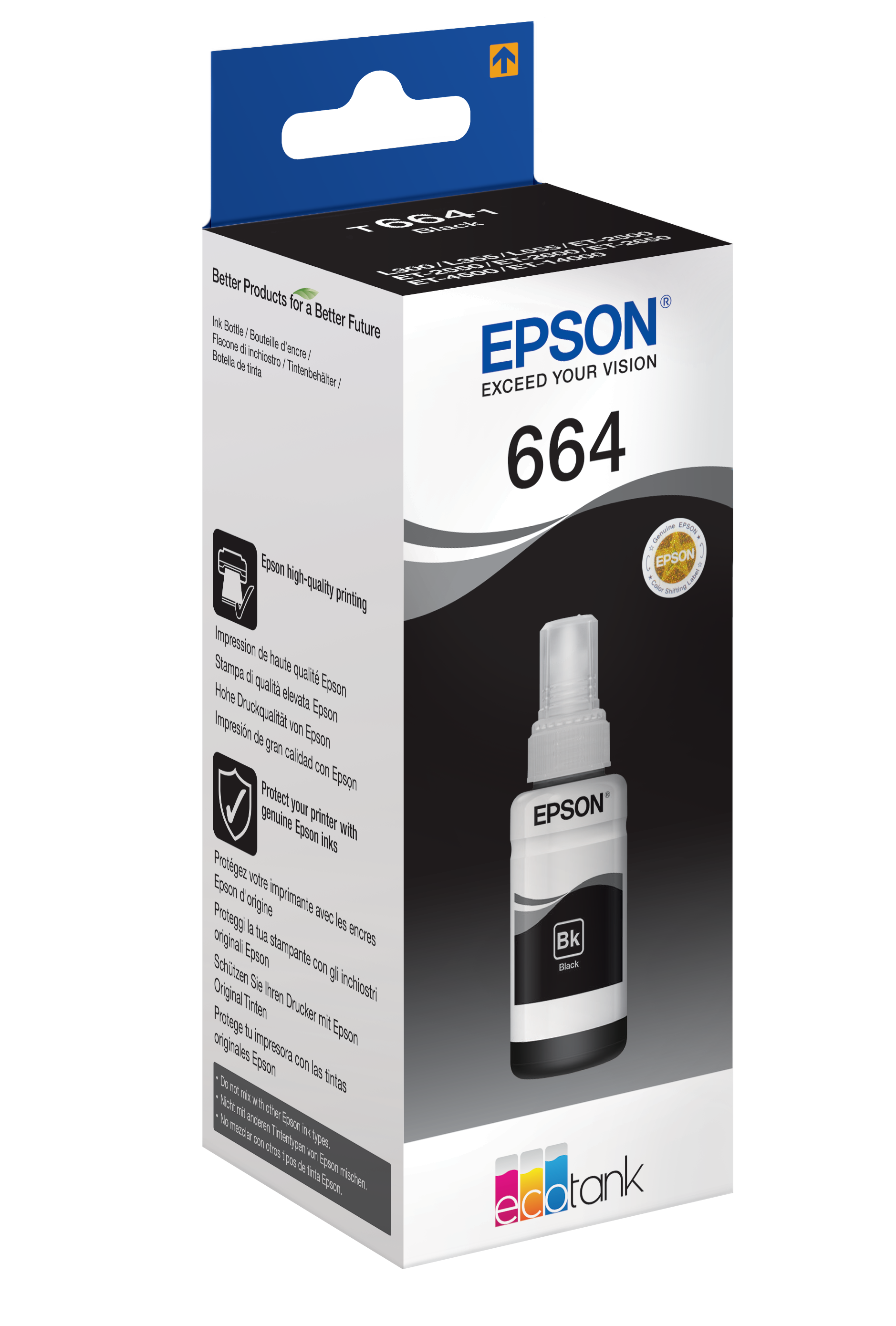 EPSON T6641 schwarz Tintenflasche