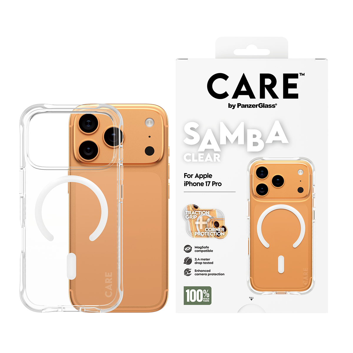 CARE BY FASHIONABLE CASE SAMBA W. WHITE MAGSAFE IPHONE 17 PRO