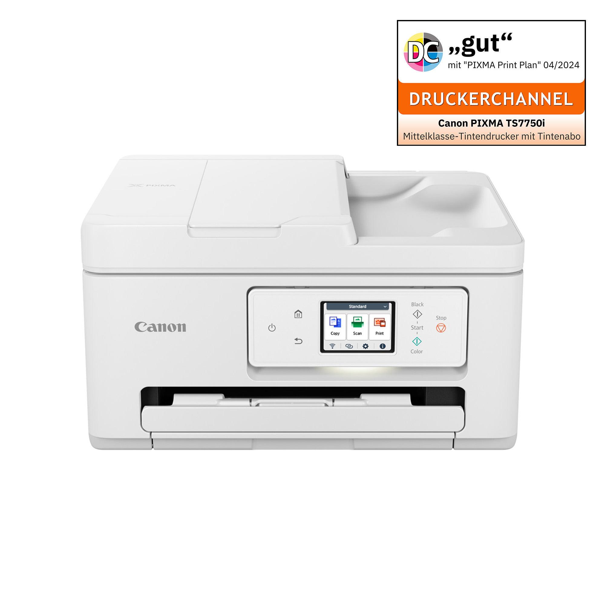 Canon PIXMA TS7750i 3 in 1 Tintenstrahl-Multifunktionsdrucker grau