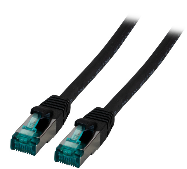 EFB RJ45 Patchkabel S/FTP Cat.6A LSZH 2.00m schwarz