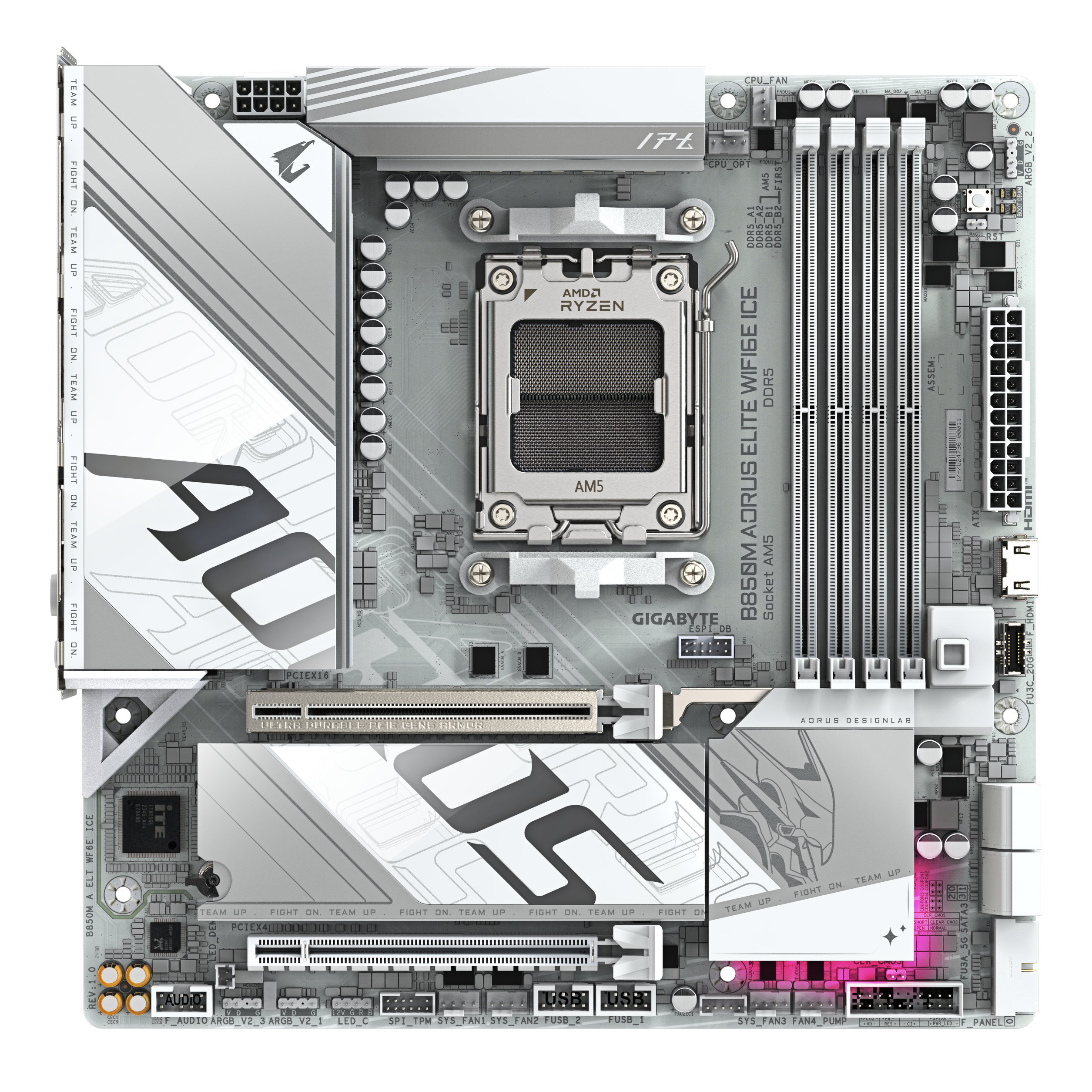 Gigabyte GA-B850M A ELT WF6E ICE (AM5) (D)