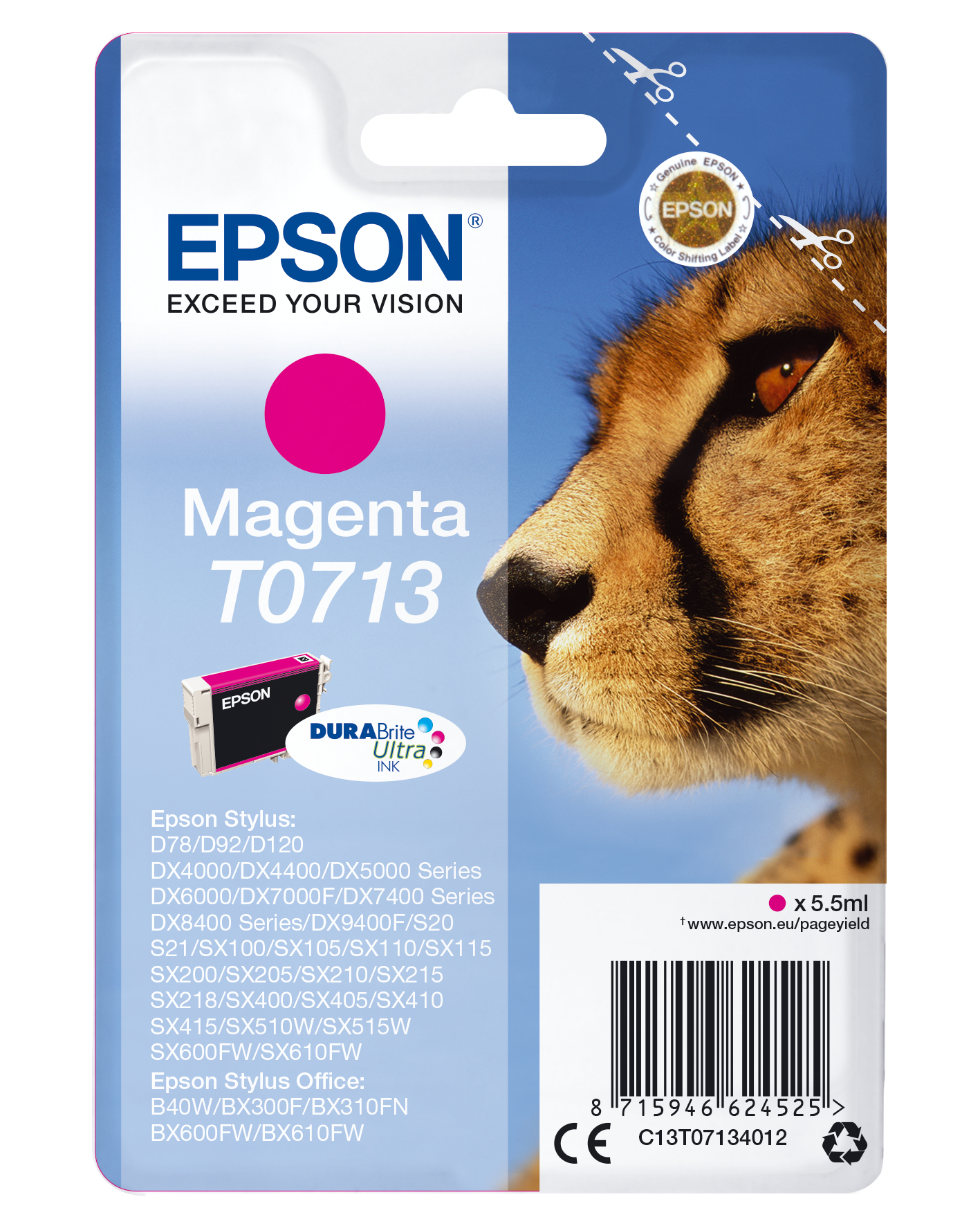 EPSON T0713 (Gepard) magenta Druckerpatrone