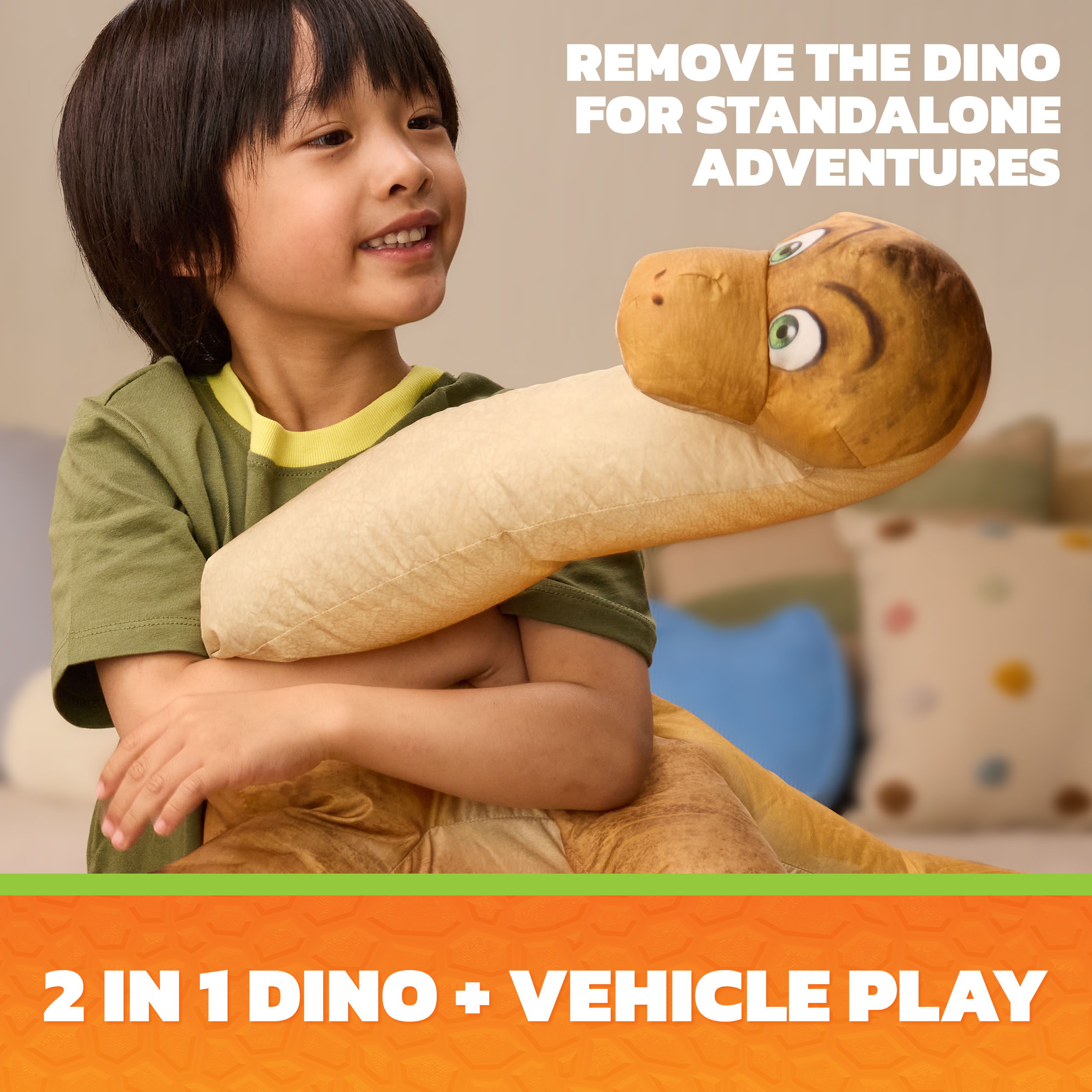 Paw Patrol: Der Dino Film - Rockys Megasaurus Transport-Fahrzeug, Spielfahrzeug