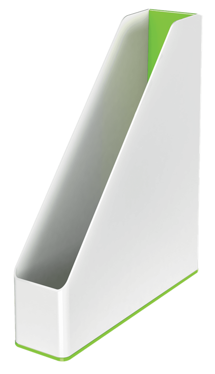 LEITZ Stehsammler WOW Duo Colour 53621054 perlweiß/grün Kunststoff, DIN A4, 1 St.