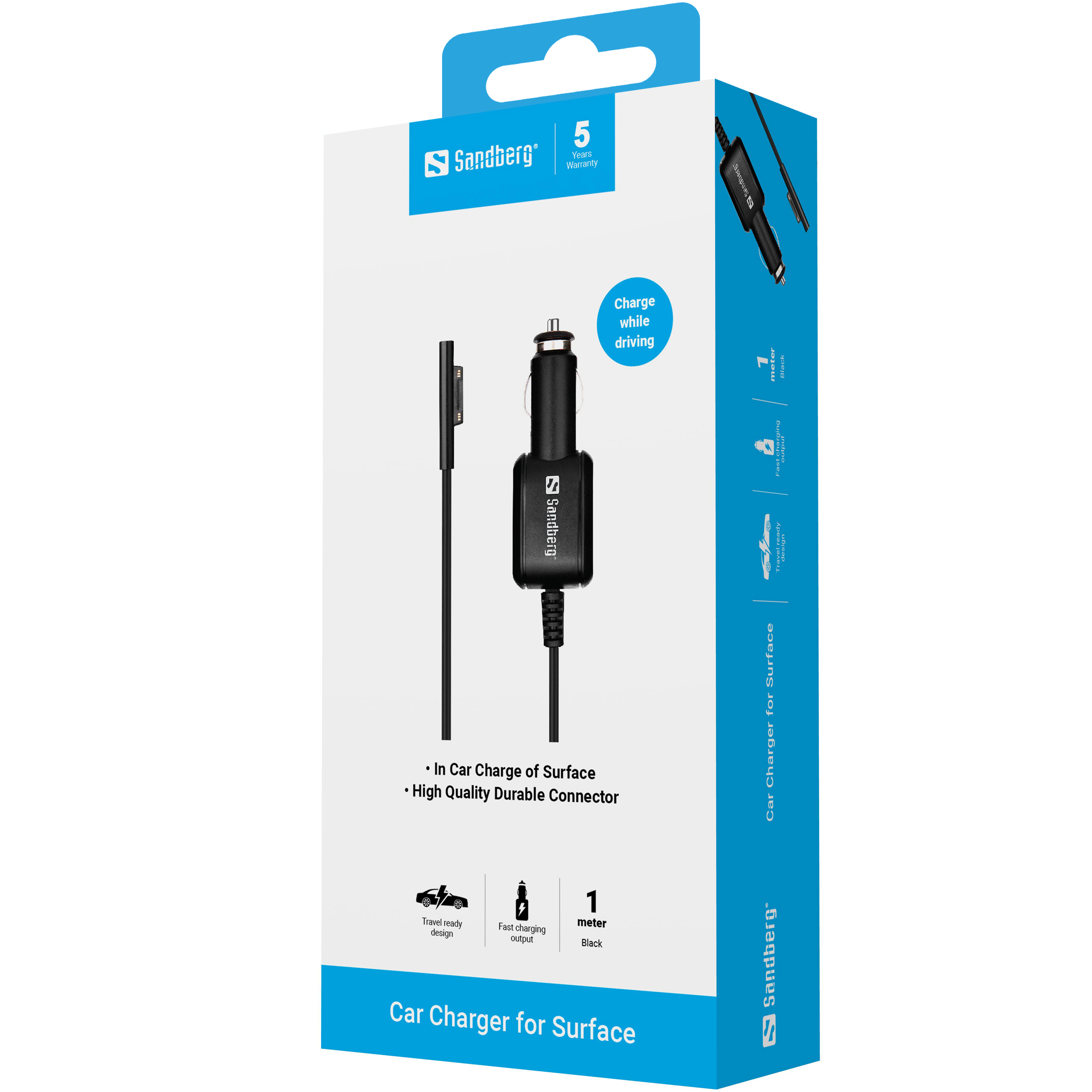 SANDBERG Car Charger Surface Pro 3/4/5/6