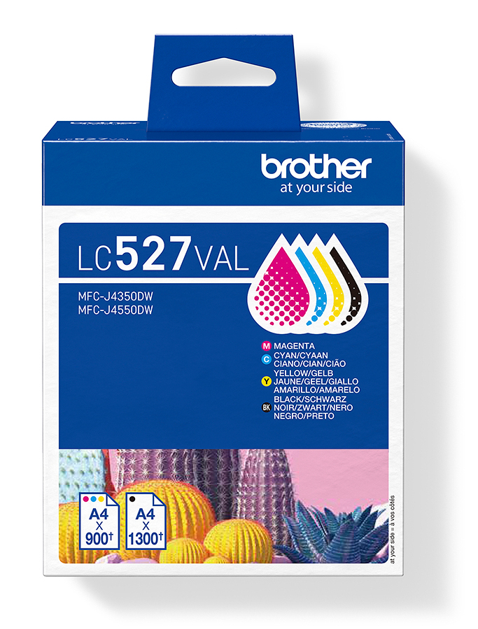 brother LC-527VAL schwarz, cyan, magenta, gelb Druckerpatronen, 4er-Set