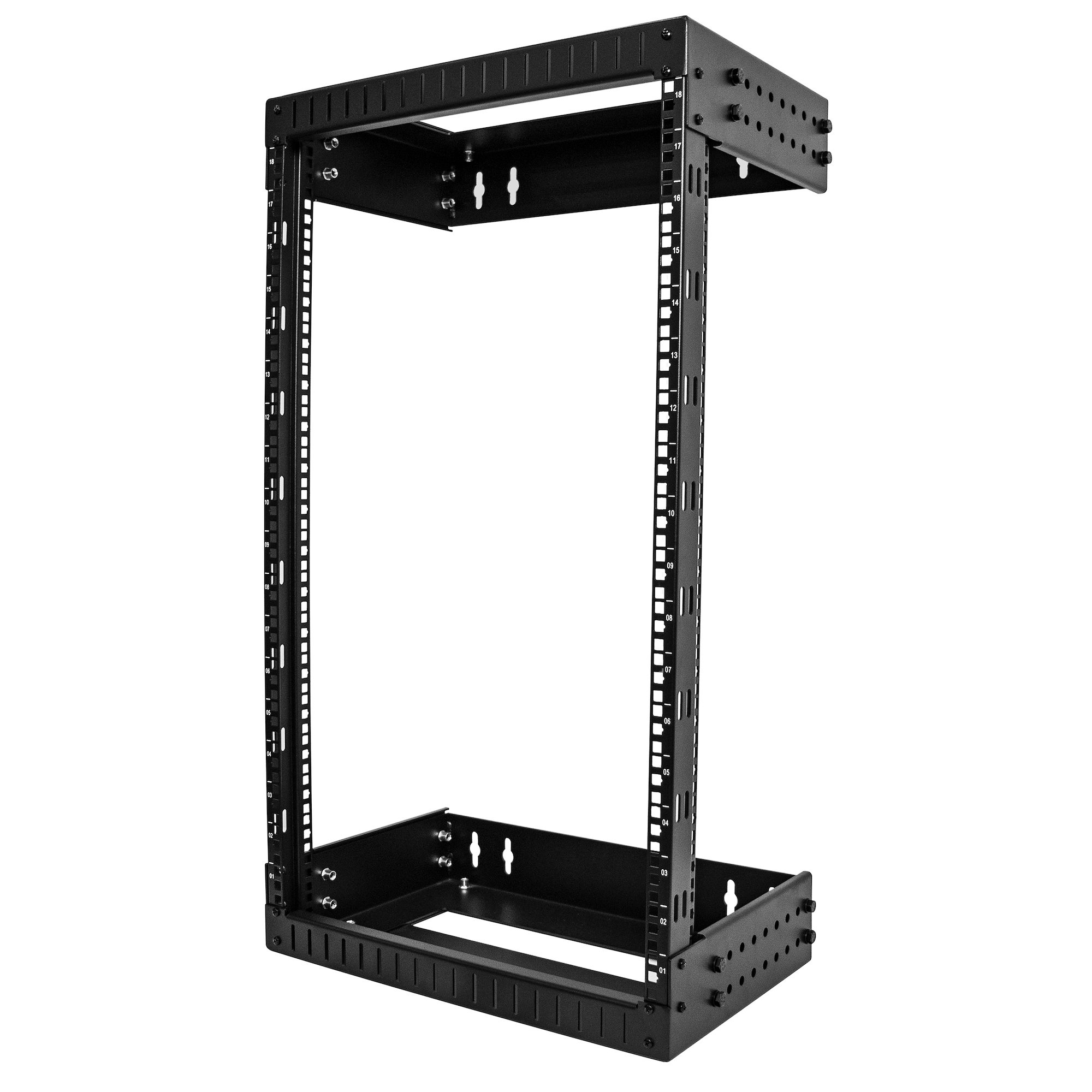18U OPEN FRAME EQUIPMENT RACK EQUIPMENTRACK 18U ADJUSTABLE DEP