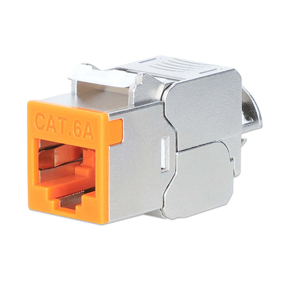 INTELLINET Cat6a 10G STP Keystone-Modul orange