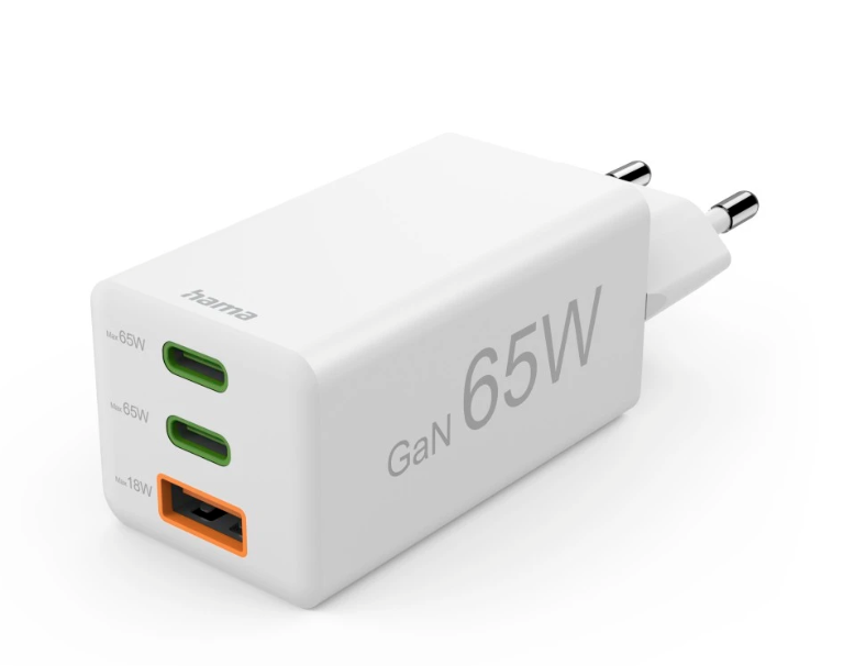 hama GaN-Ladeadapter weiß, 65 Watt