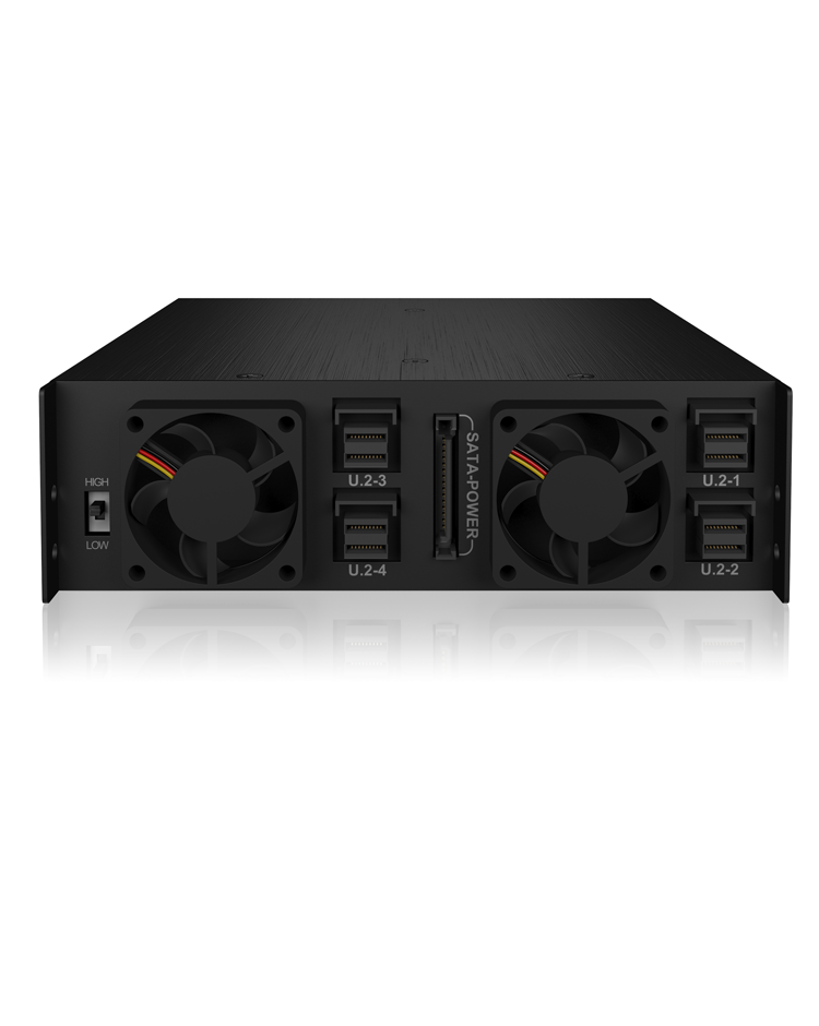 Backplane IcyBox 4xU.2 2,5 NVMe SSD => 1x5,25 Schacht