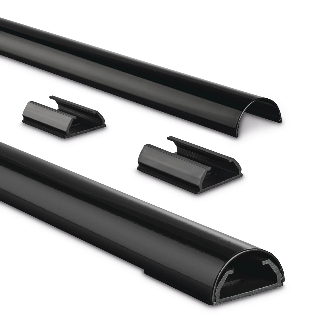 hama halbrund Alu Kabelkanal 110,0 cm schwarz