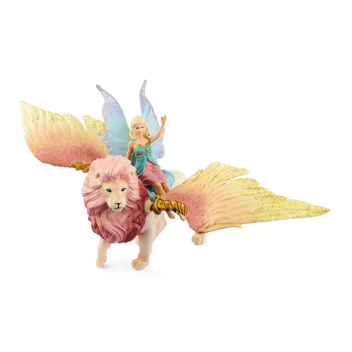 Schleich® Bayala 70714 Elfe auf geflügeltem Löwe Spielfiguren-Set