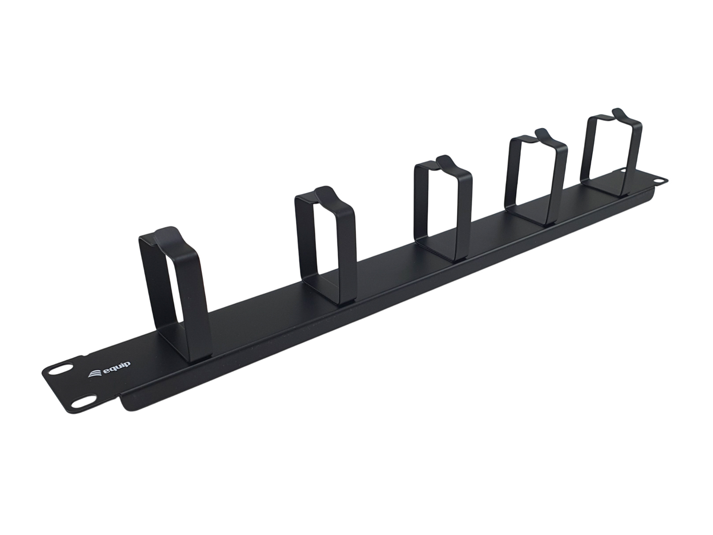 Equip 19 Kabelmanagement 5xMetallringe Plastik 1U RAL9005