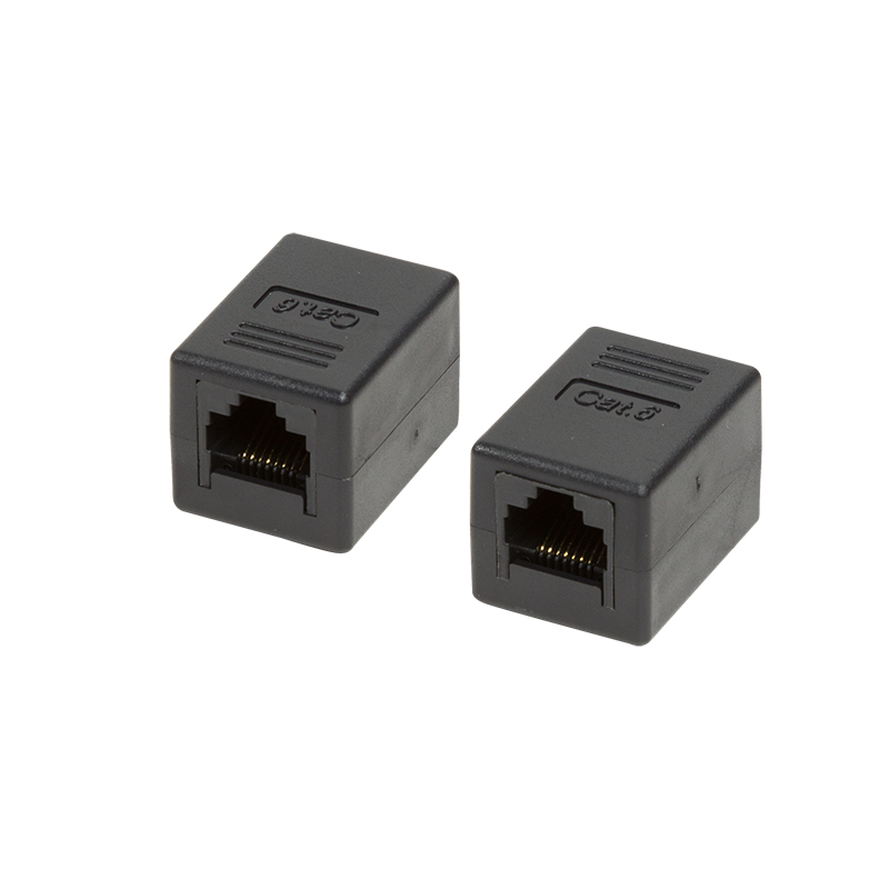 Logilink Patchkabelverbinder 1:1 2x RJ45 Cat.6 UTP, schwarz