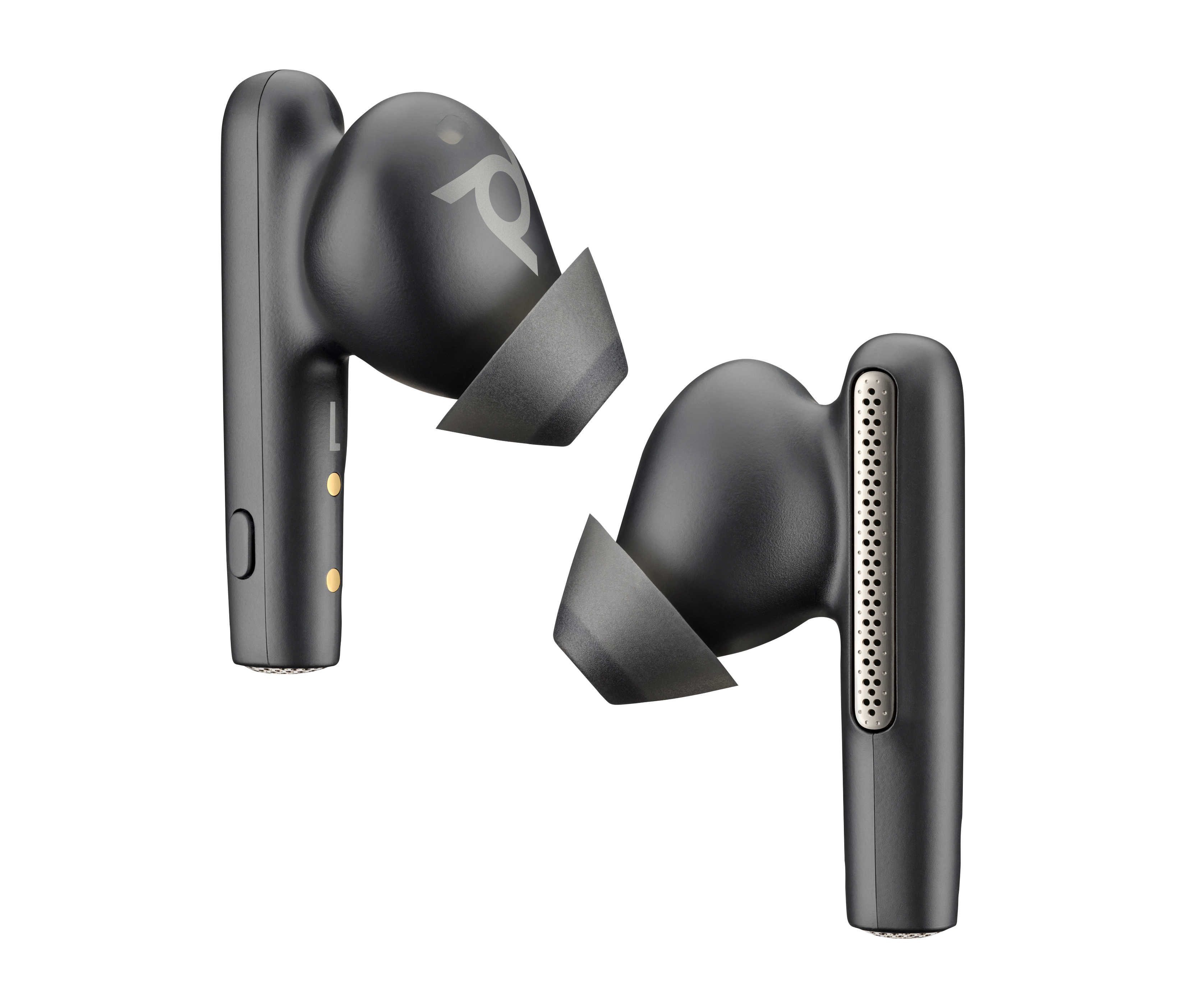HP Poly Voyager Free 60+ UC Carbon Black Earbuds +BT700 USB-C Adapter +Touchscreen Charge Case