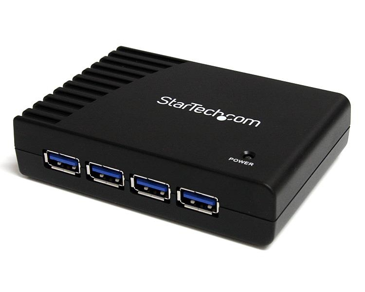 StarTech.com 4 Port SuperSpeed USB 3.0 Hub Schwarz