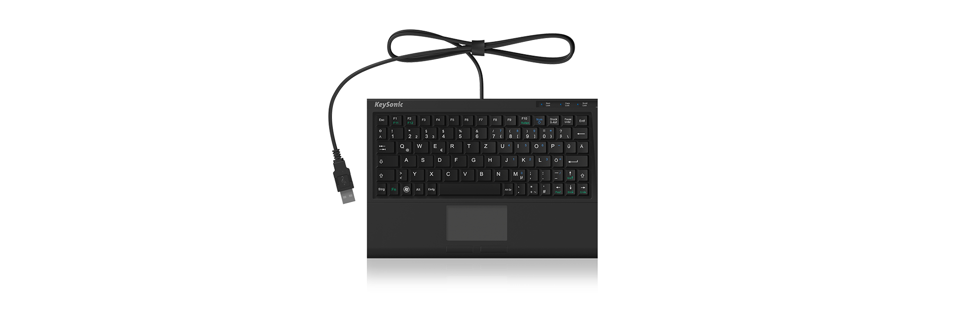 KeySonic Super-Mini-TAS, Smart-Touchpad, BK, ACK-3410 (DE)