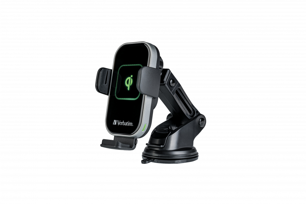 verbatim Car Charger FWC-02 Induktives Kfz-Ladegerät schwarz, Kabellänge: 1,0 m, 15 Watt