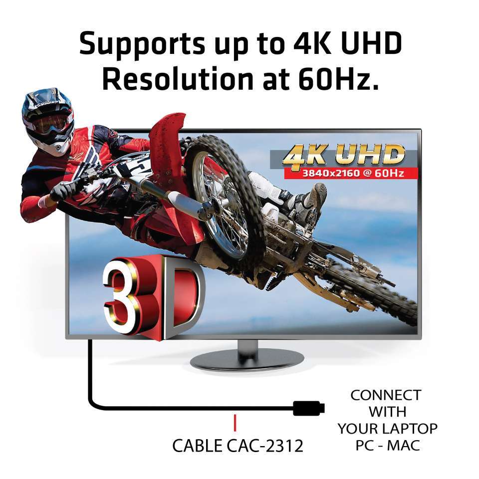 Club3D HDMI-Kabel A -> A 2.0 High Speed 4K60Hz UHD 5 Meter Polybeutel