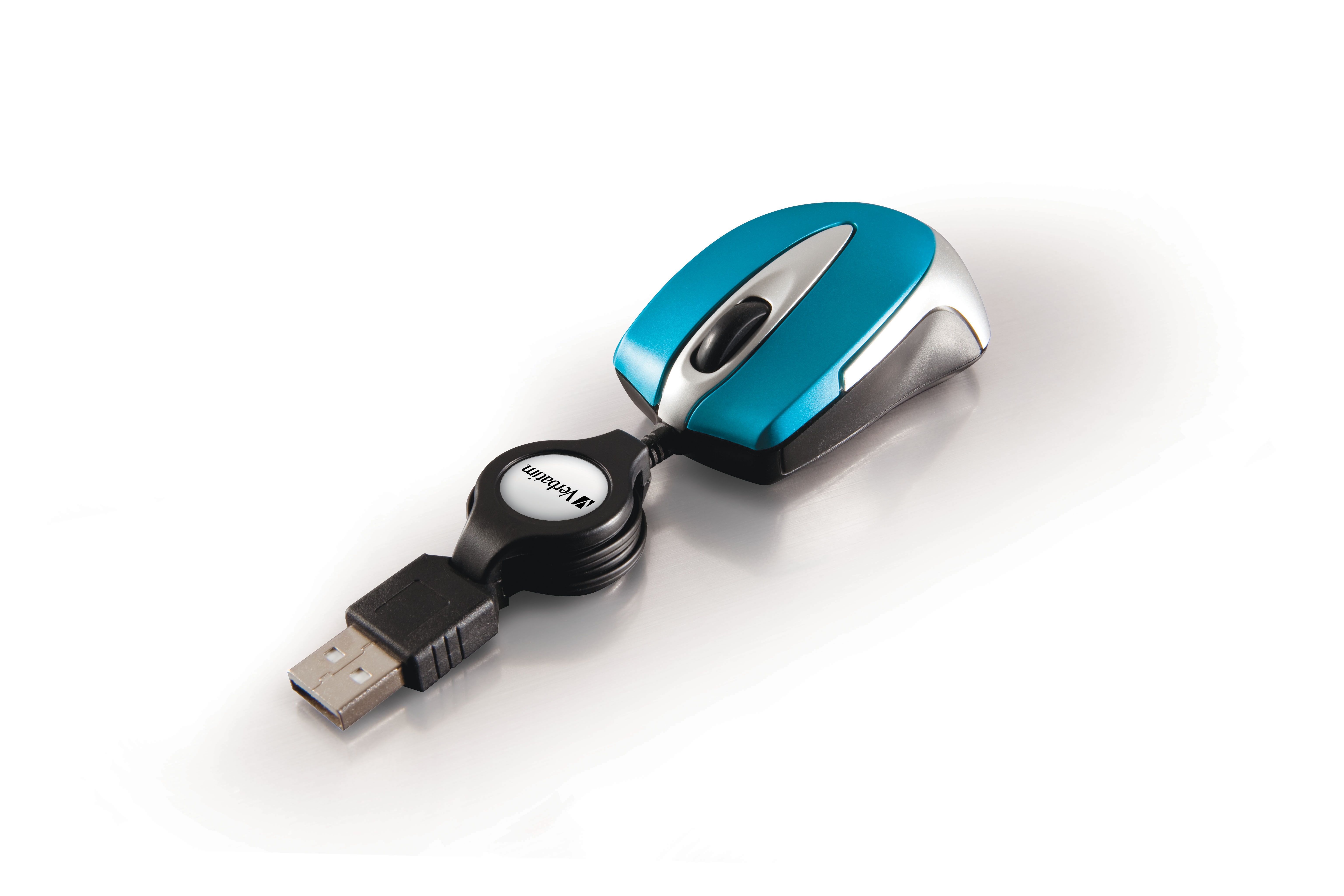 Verbatim Go Mini Maus Beidhändig Optisch USB Typ-A Blau