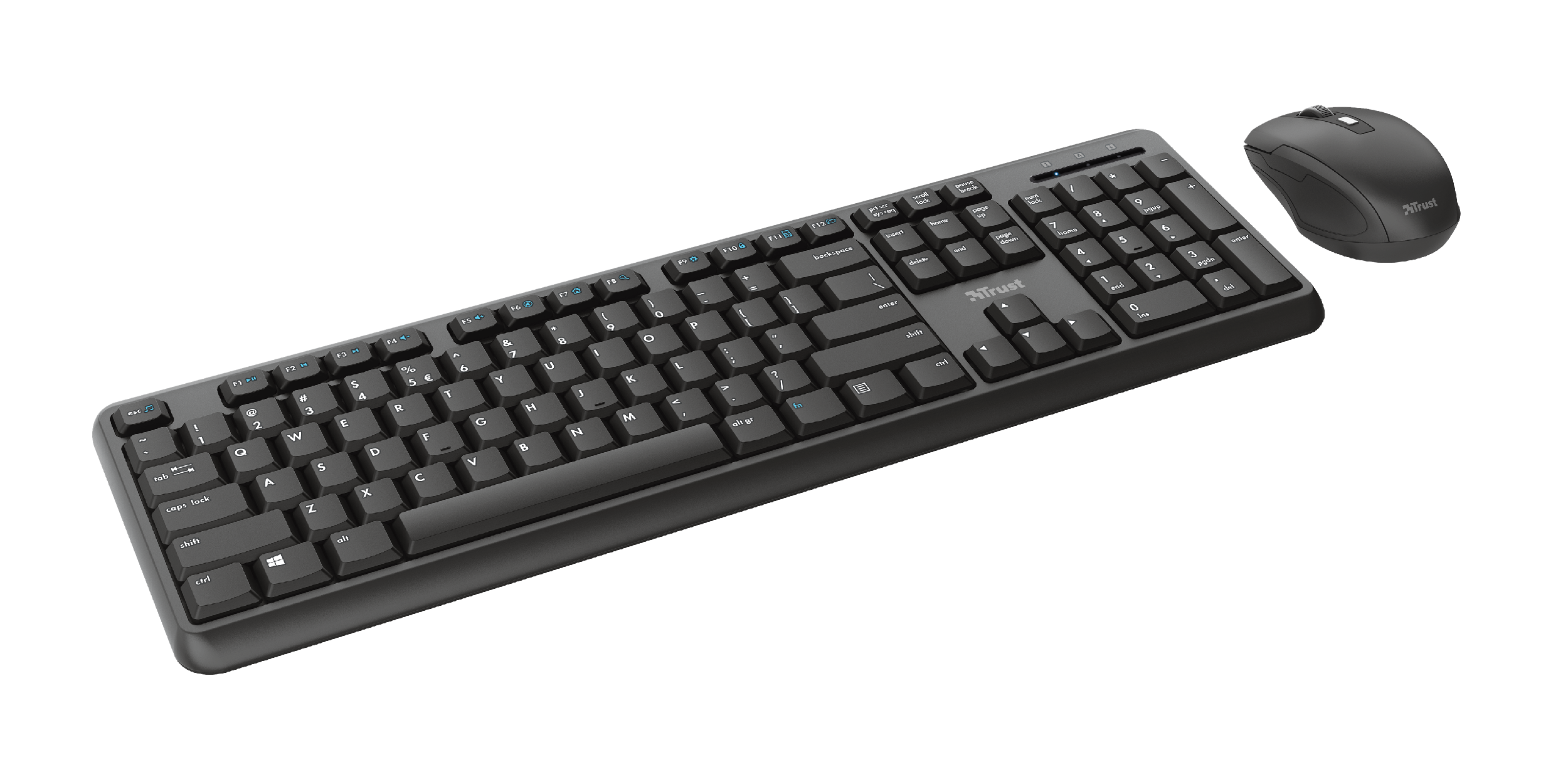 Keyboard & Mouse Trust Wireless Combo TKM-350 black (DE) (24011)